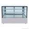 2NDs: Bonvue Black Trim Square Glass Cake Display 2 Shelves SSU150-2XB-QLD133